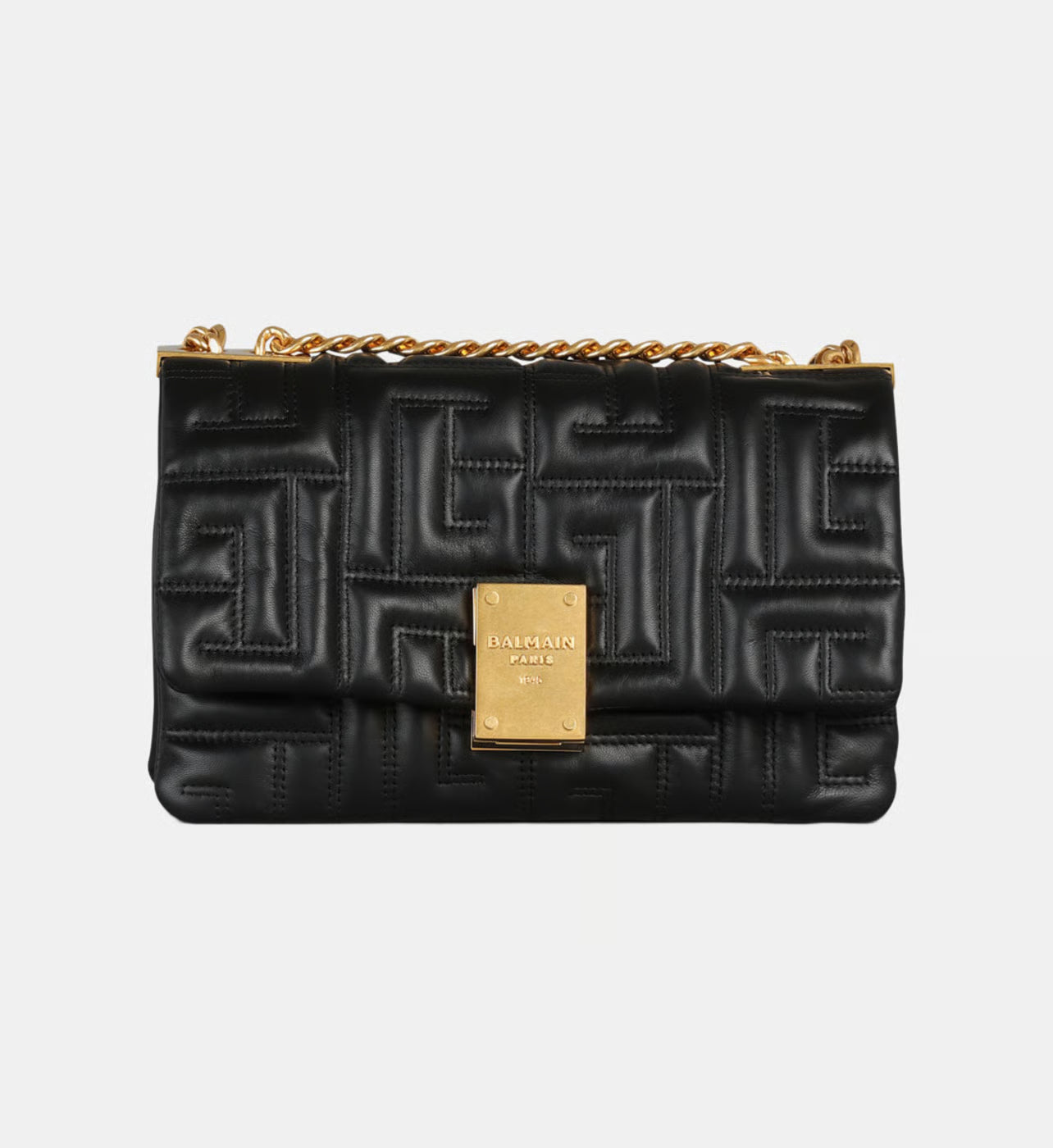 Balmain Sac 1945 Soft petit modèle en cuir matelassé Auralise