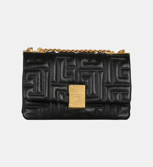 Balmain Sac 1945 Soft petit modèle en cuir matelassé Auralise