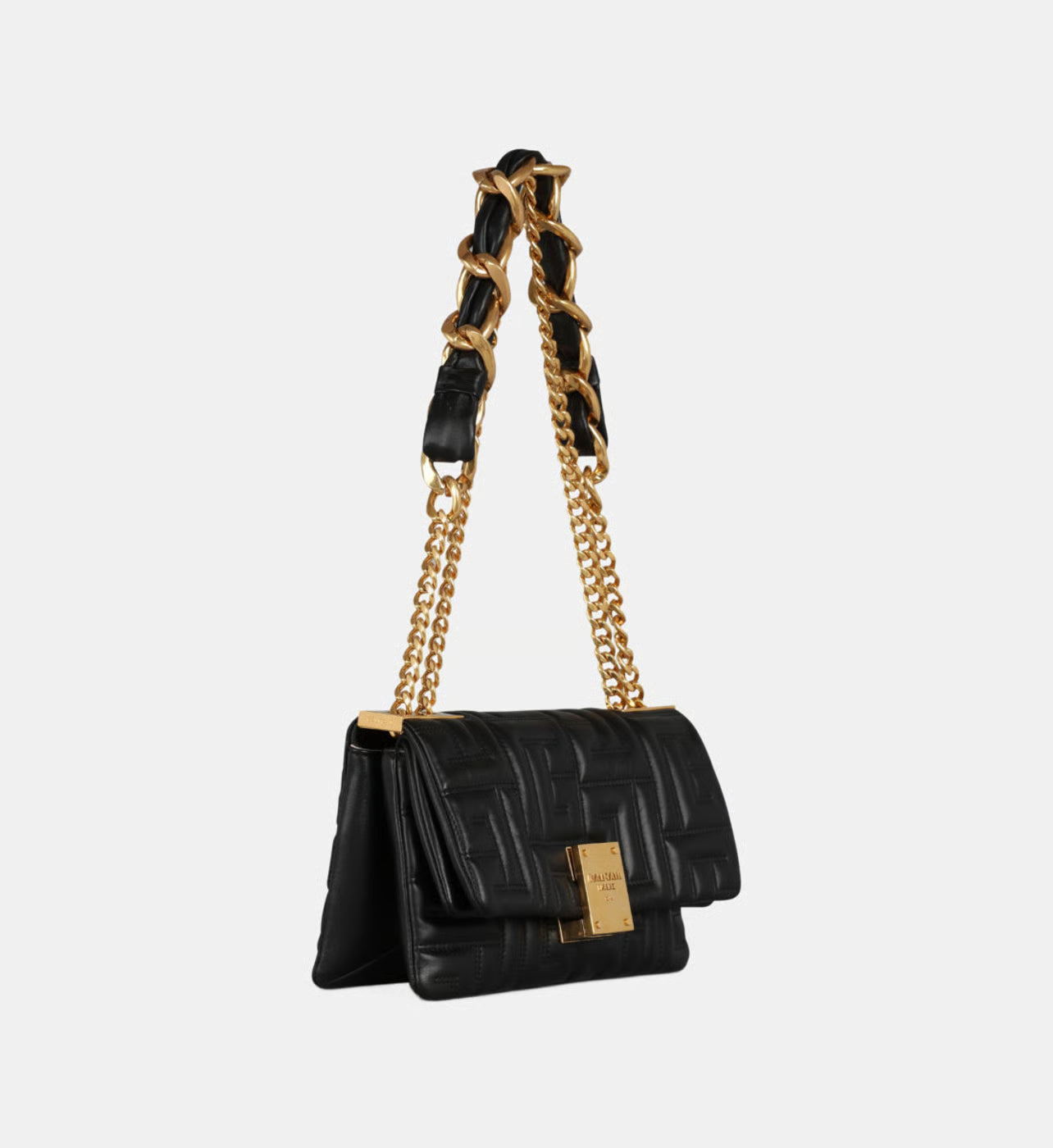 Balmain Sac 1945 Soft petit modèle en cuir matelassé Auralise