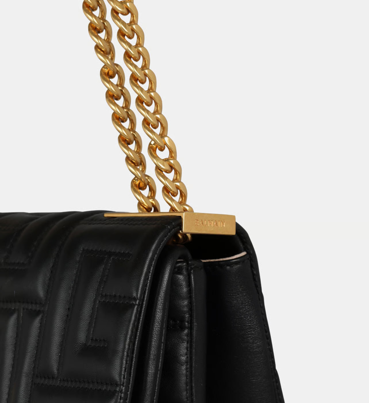 Balmain Sac 1945 Soft petit modèle en cuir matelassé Auralise