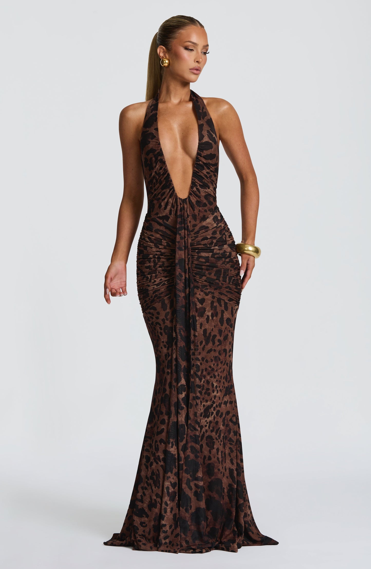 Rosetta Maxi Dress - Leopard Print Auralise