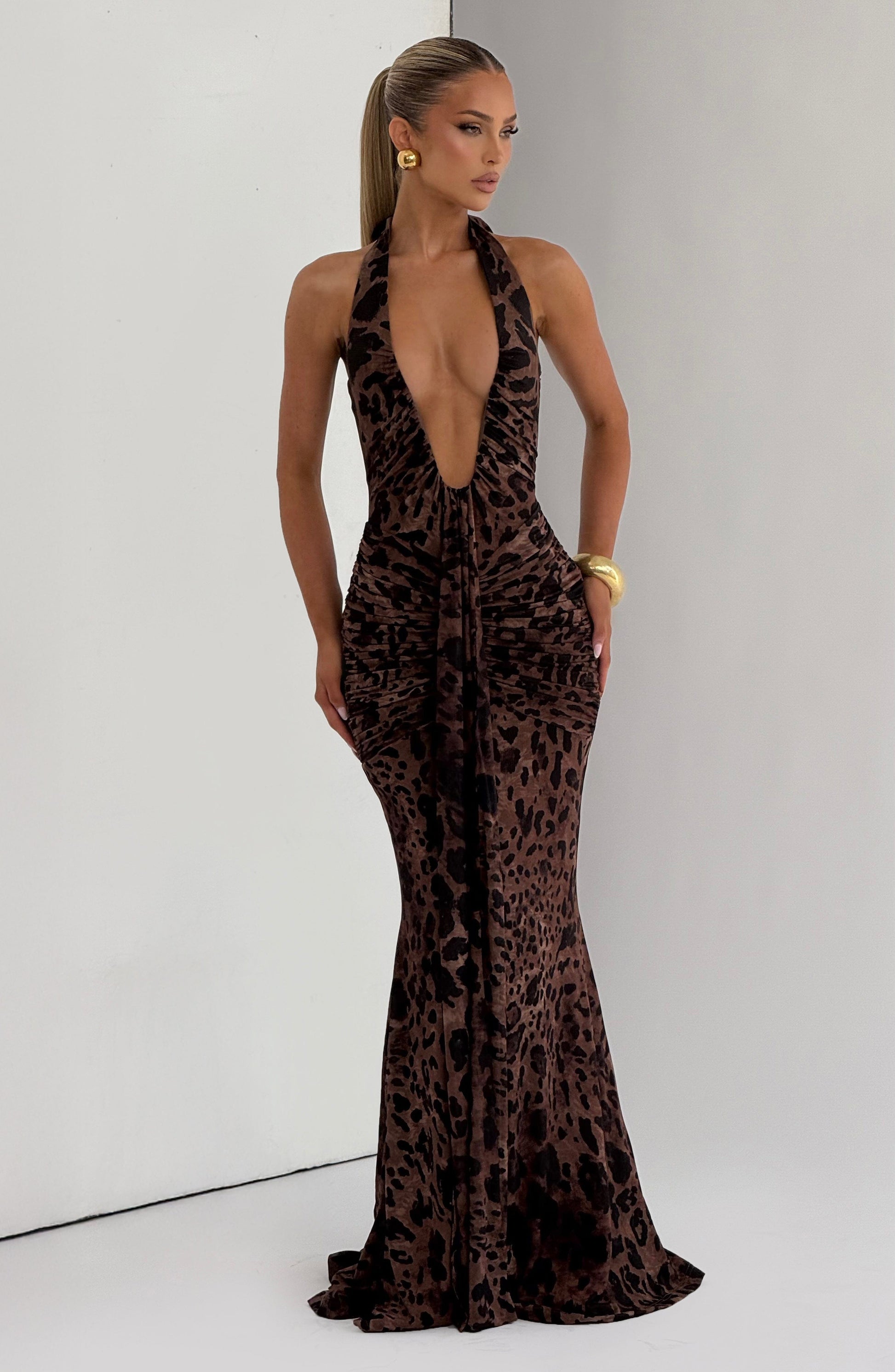 Rosetta Maxi Dress - Leopard Print Auralise